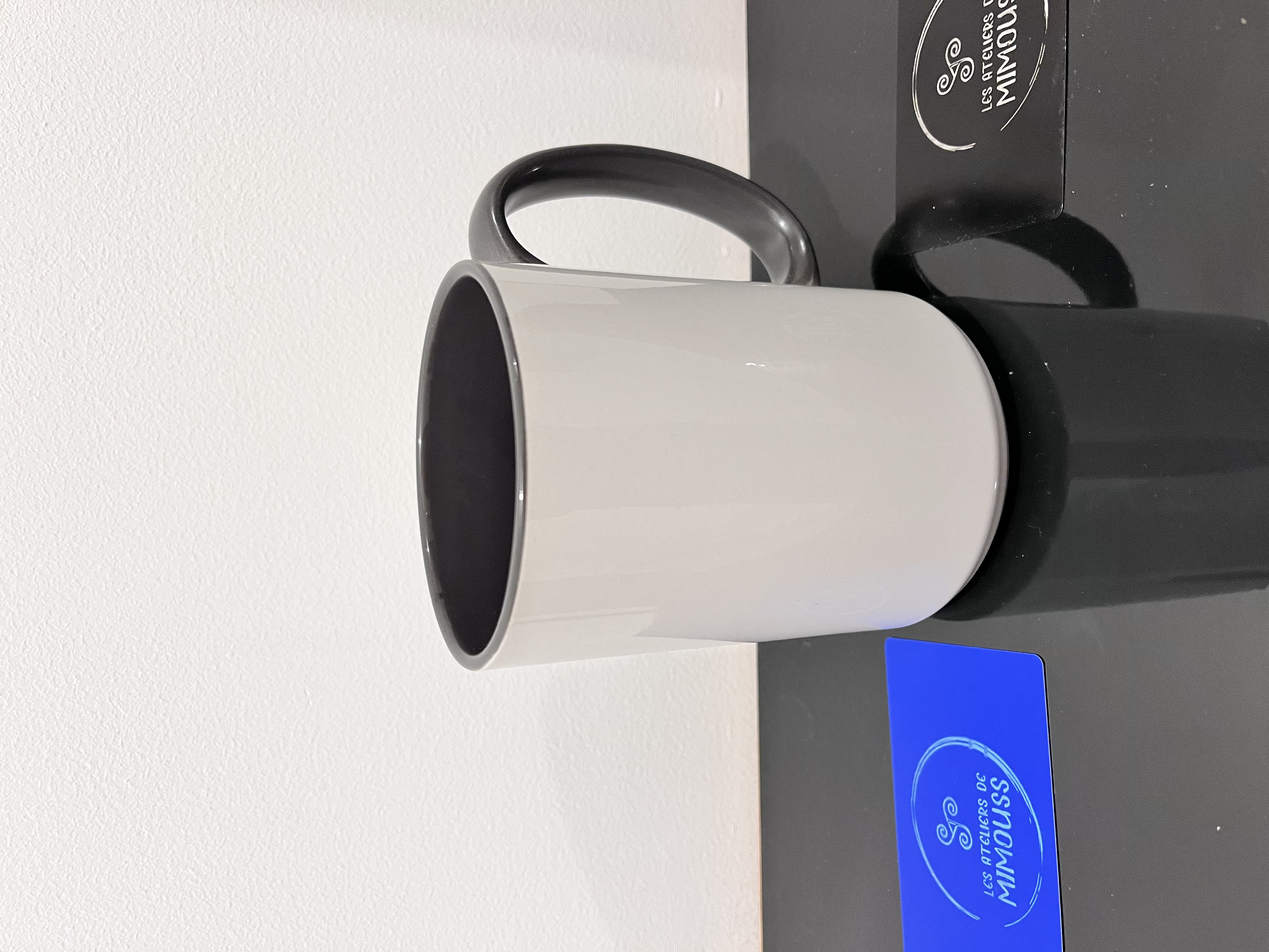 MUG Bicolore White & Gray - à personnaliser