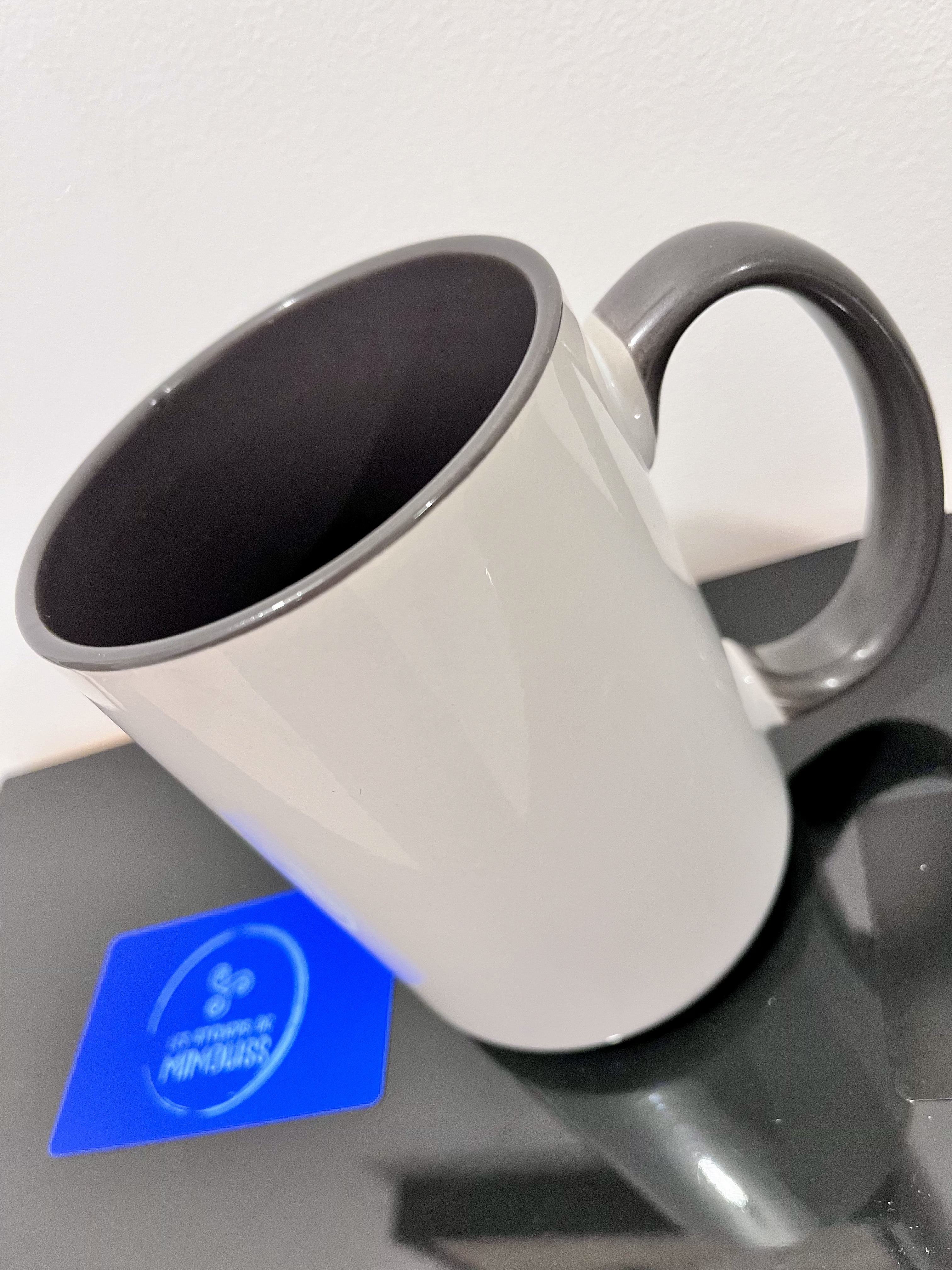MUG Bicolore White & Gray - à personnaliser 