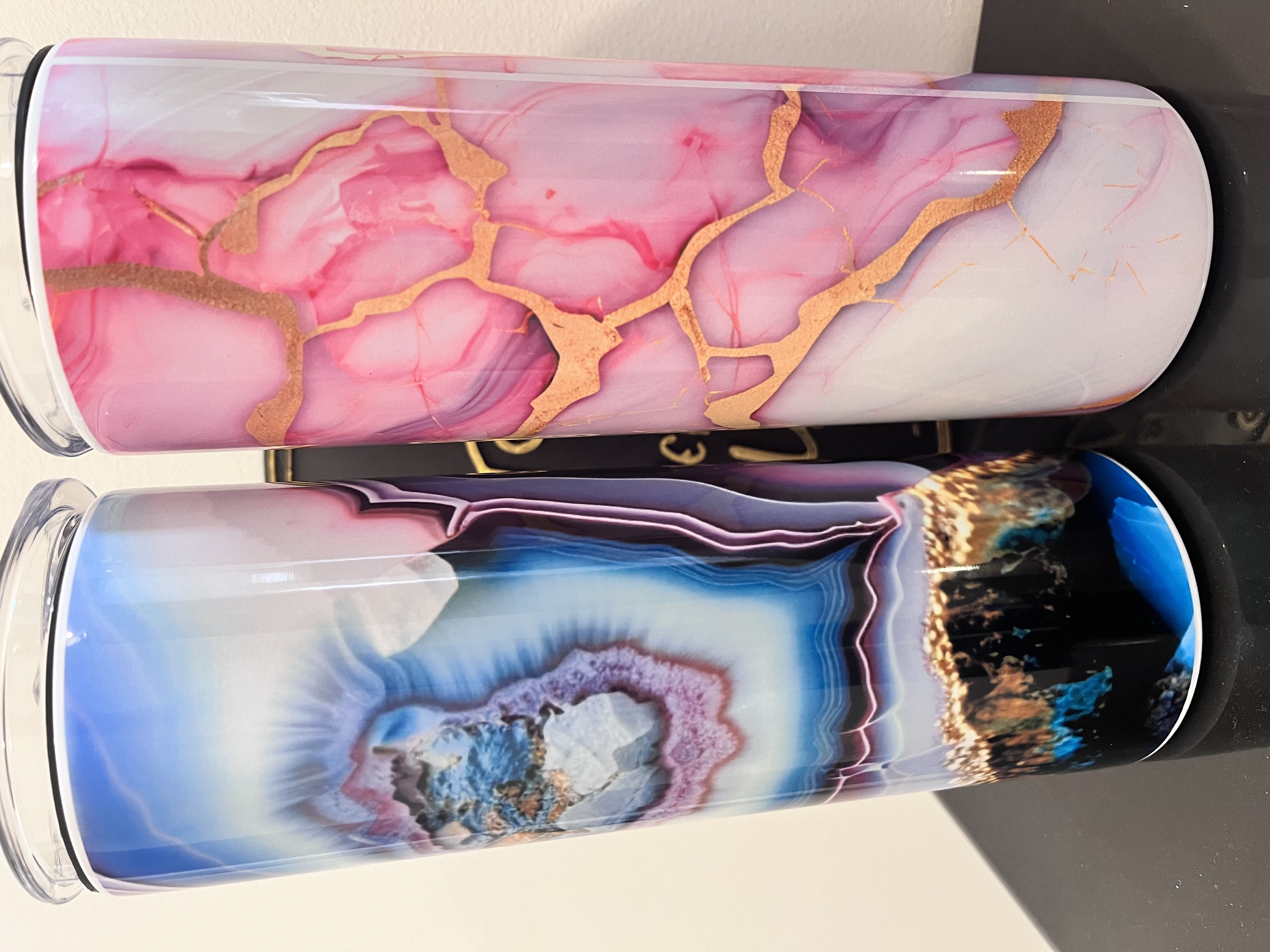 TUMBLER Gobelet isotherme - AGATHE ROSE ou BLEU 