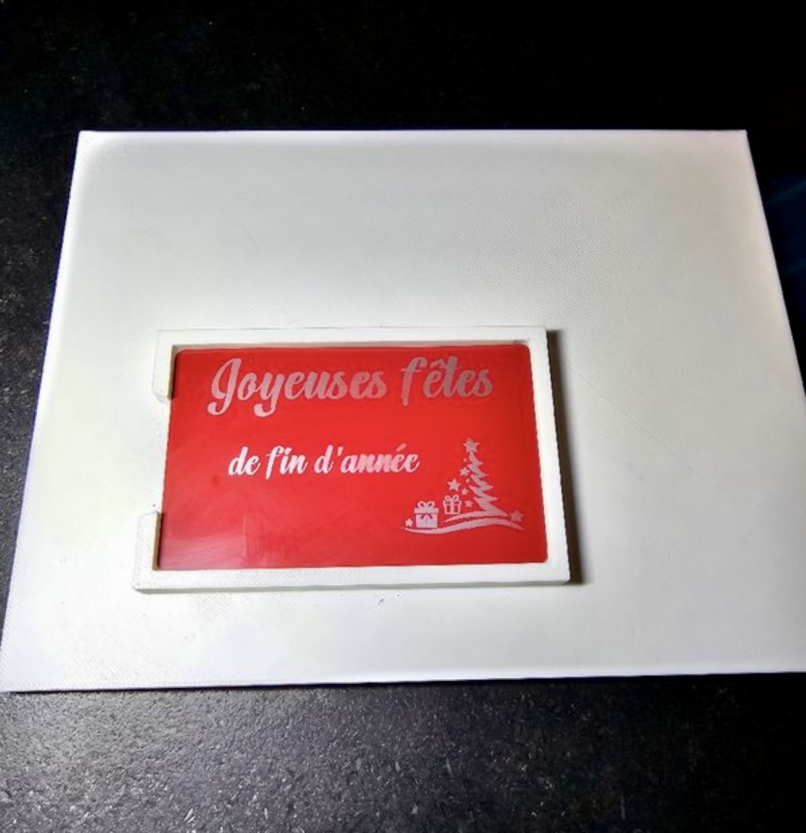 Gabarit JIG gravure pour carte de visite