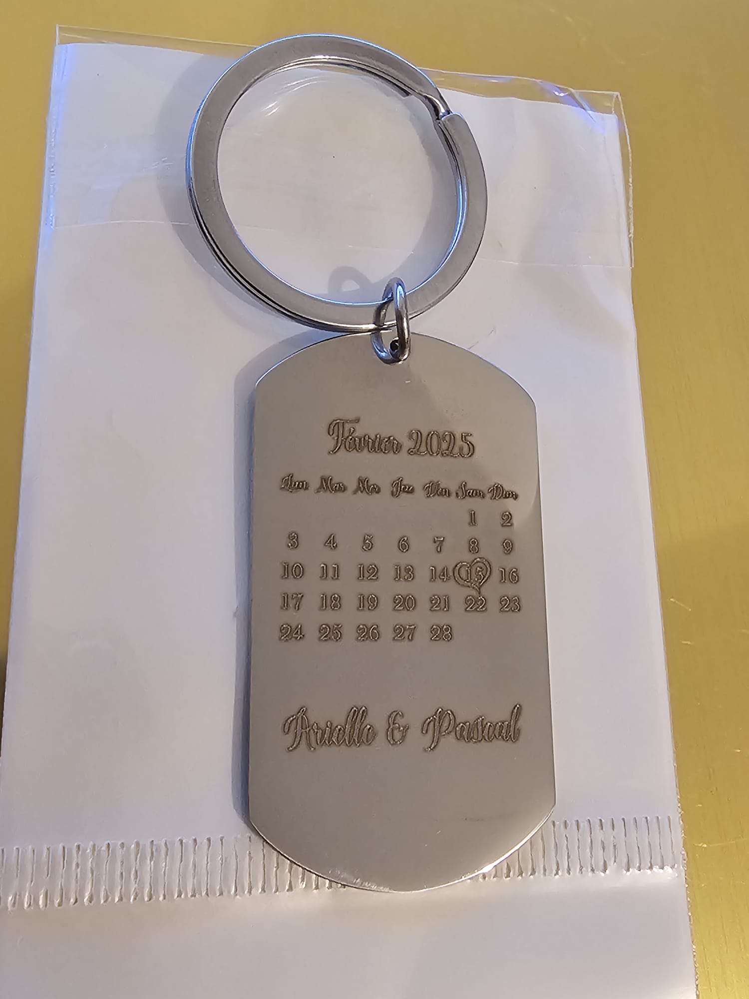 Calendrier plaque personnalisé