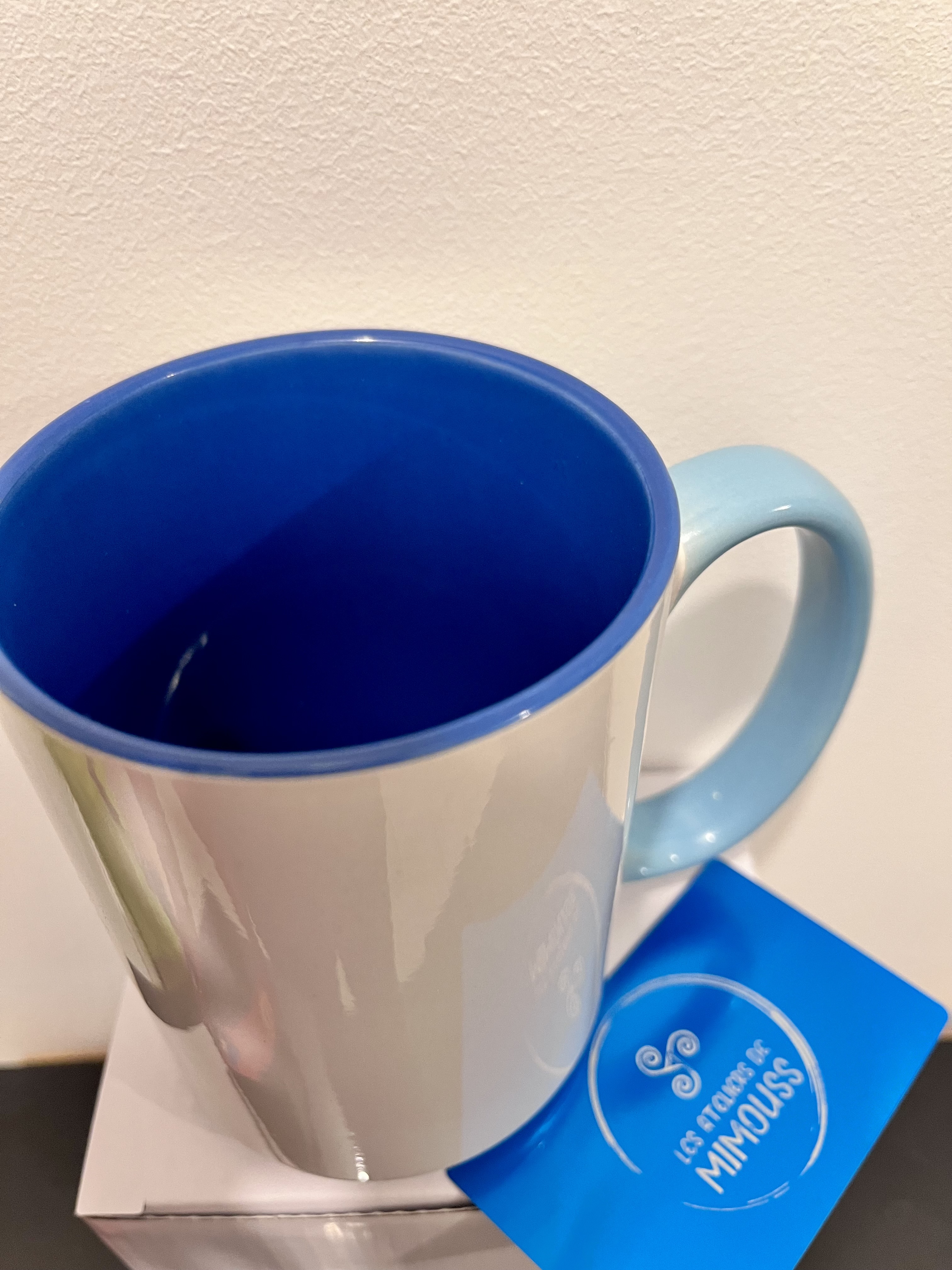 MUG Bicolore White & Blue - à personnaliser 