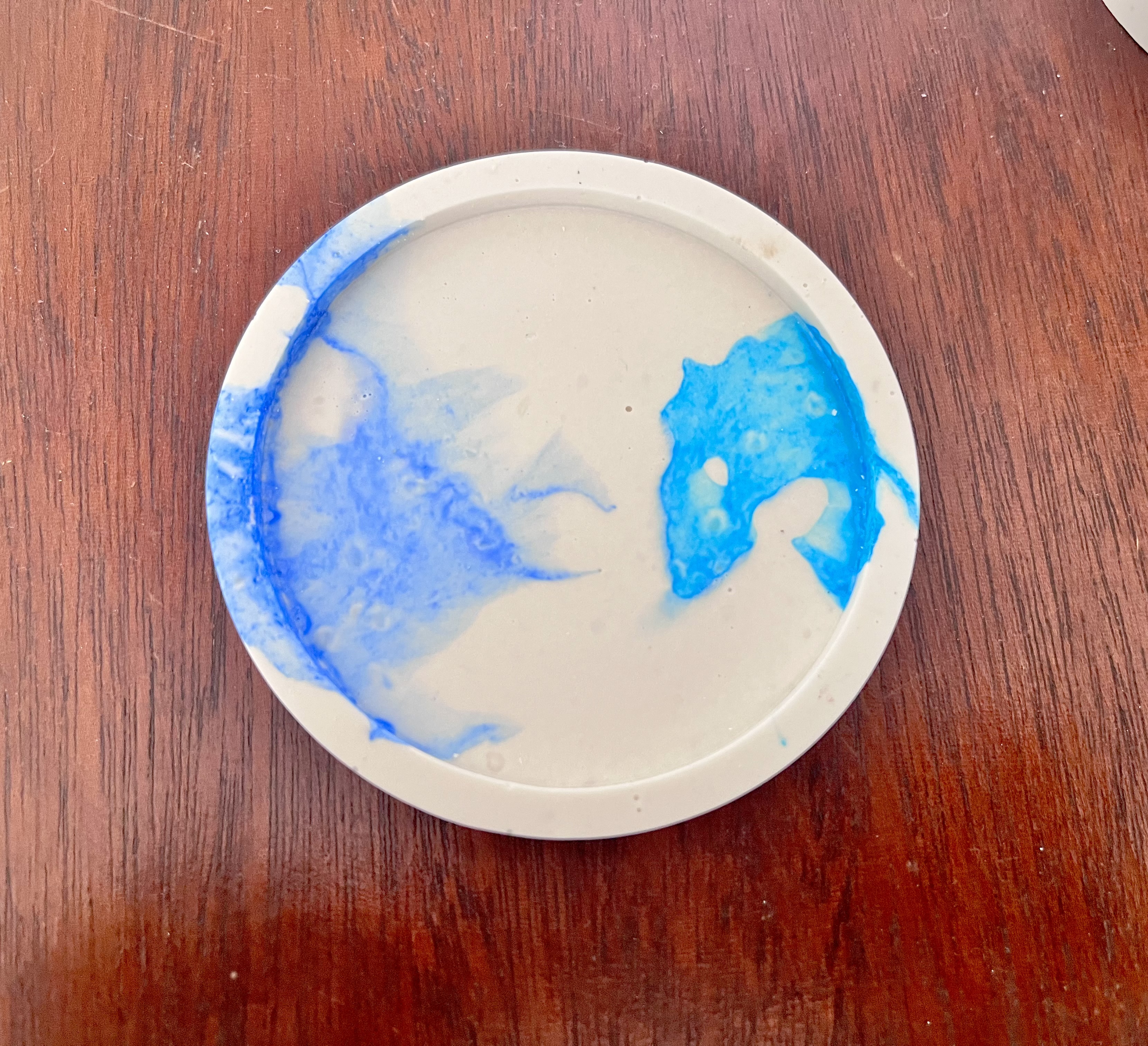 Duo plateau ovale et rond Jesmonite 