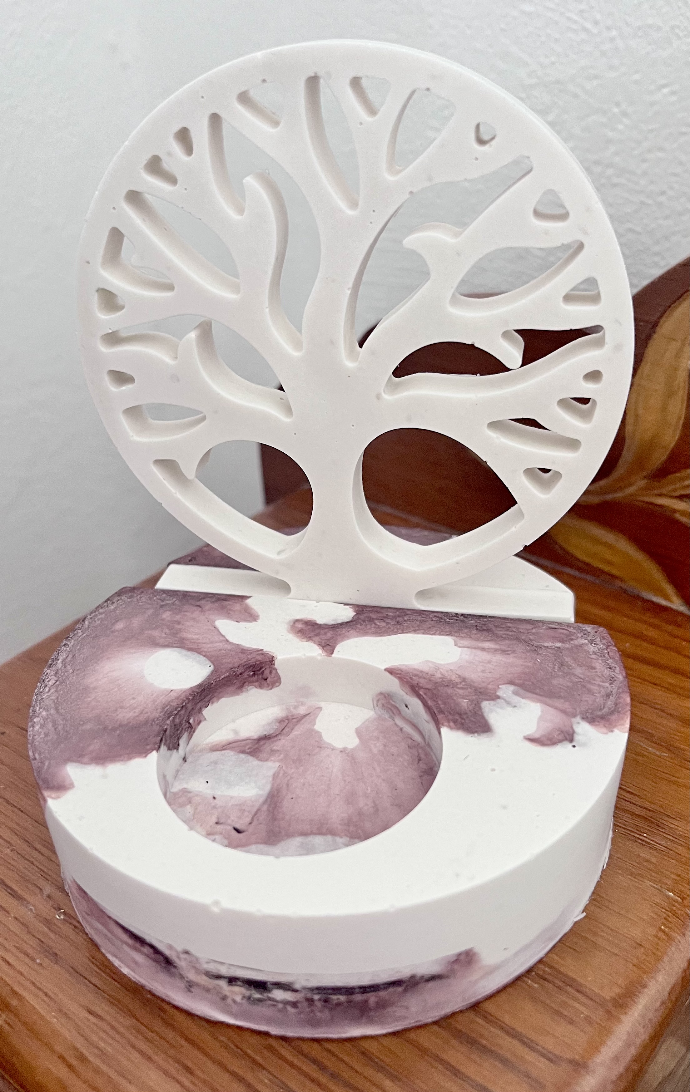 Arbre de vie Porte bougie Sienna tie dye