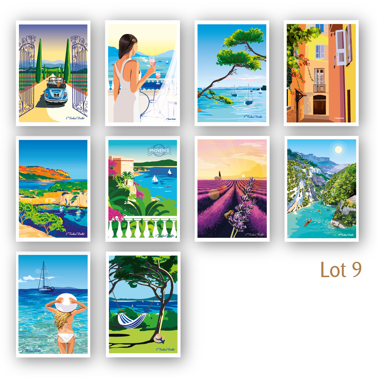 Cartes postale x10 - Lot 9