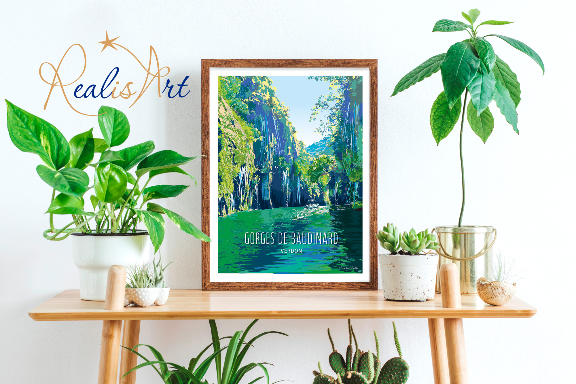 Affiche Gorges Baudinard 30x40cm