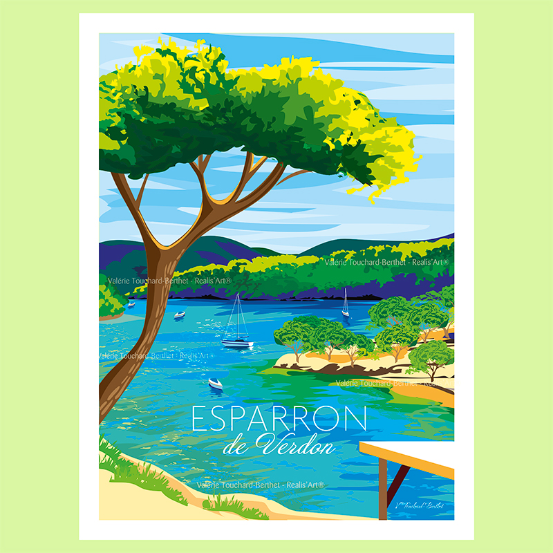 Affiche Esparron de Verdon
