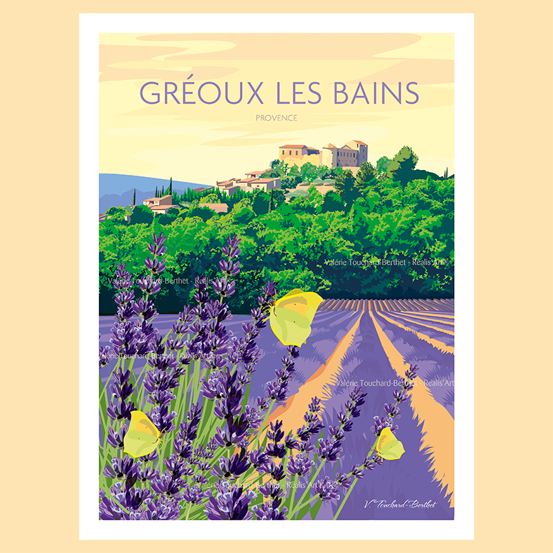 Affiche Gréoux les Bains