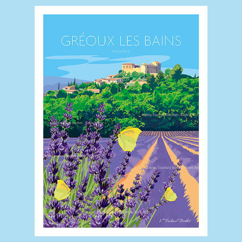Affiche Gréoux les Bains