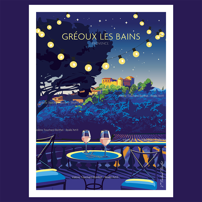 Affiche Gréoux les Bains