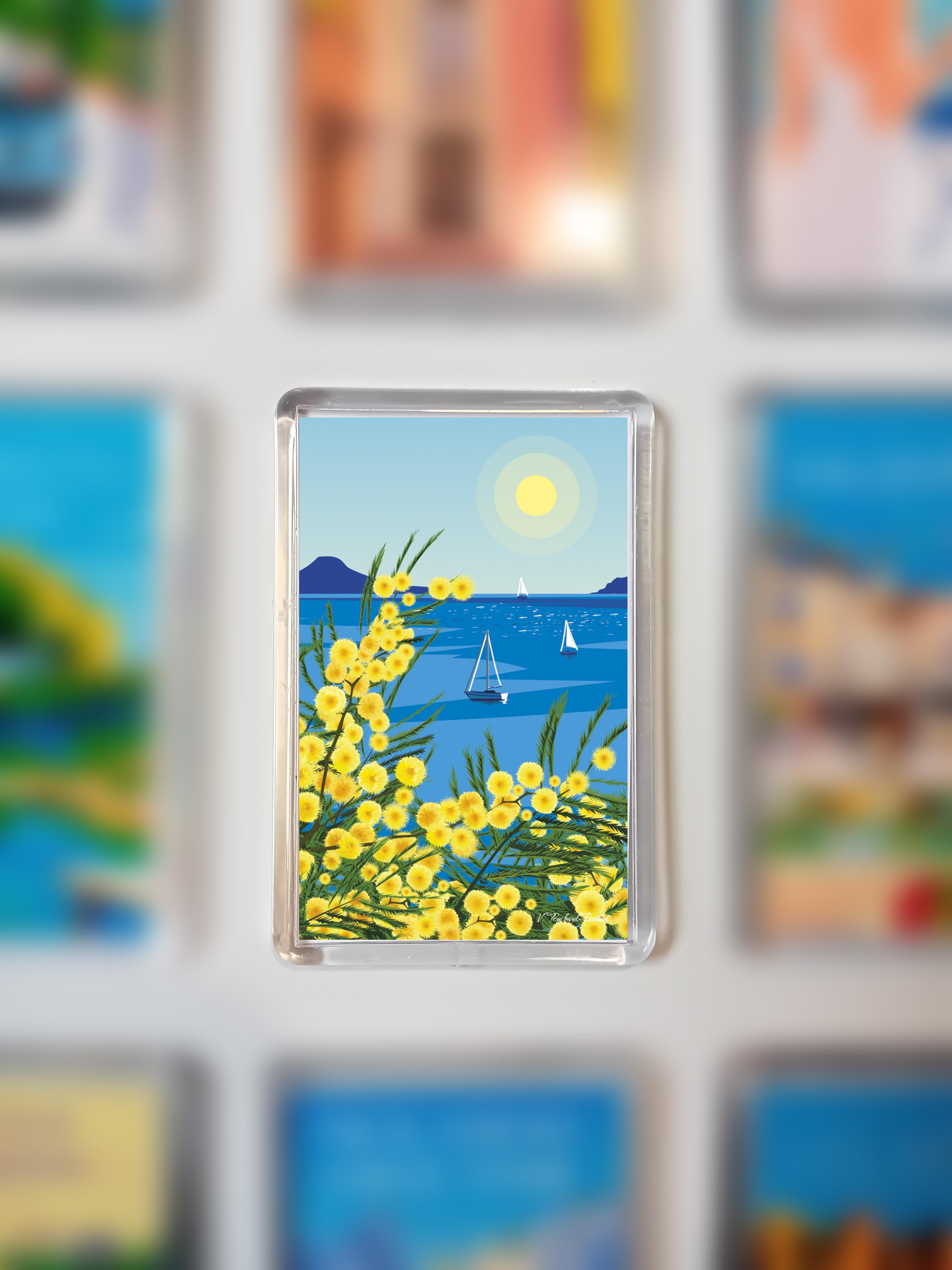 Magnet Route des Mimosas Côte d'Azur