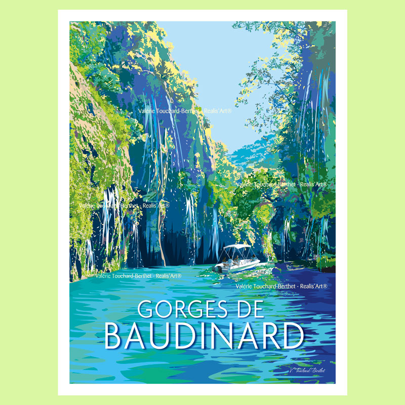 Affiche Gorges de Baudinard