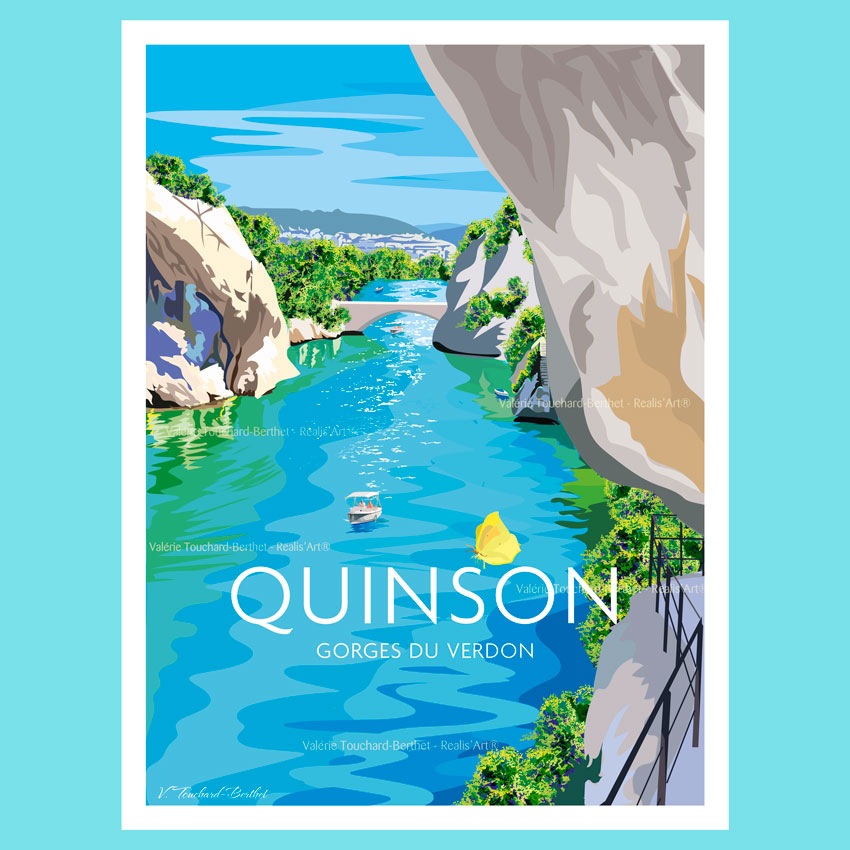 Affiche Quinson Gorges du Verdon