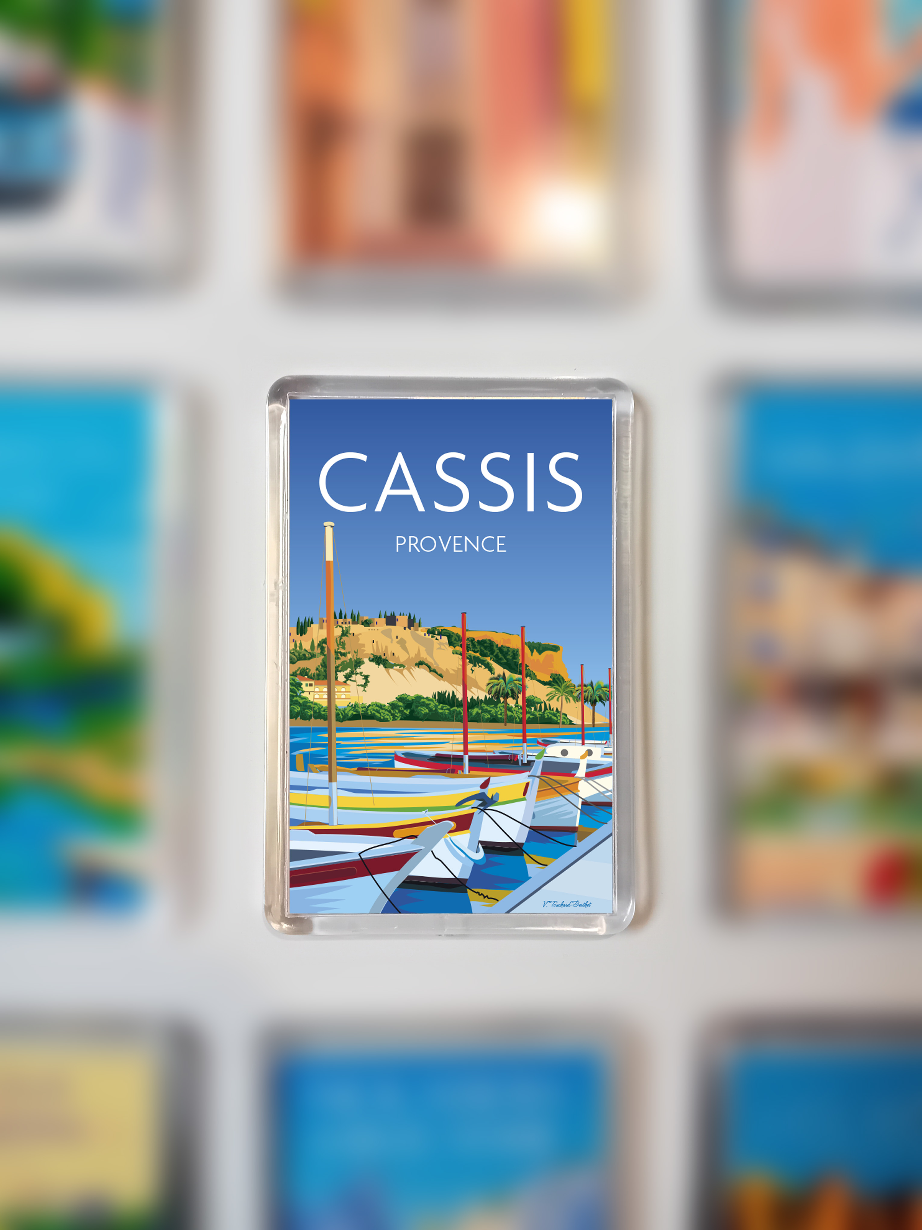 Lot de 3 Magnets Cassis Provence