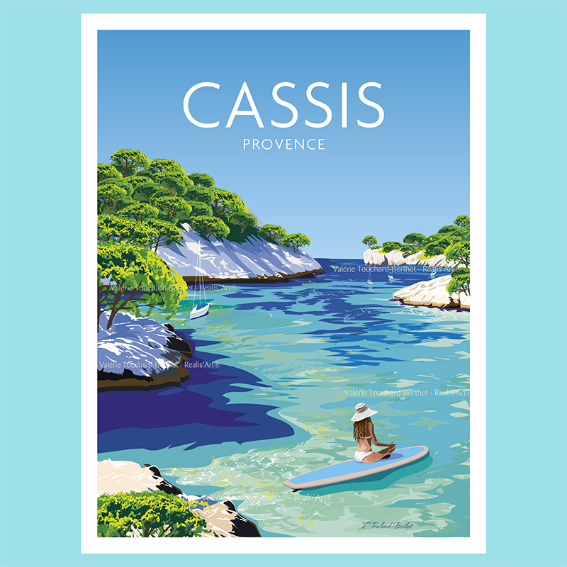 Affiche Cassis Provence