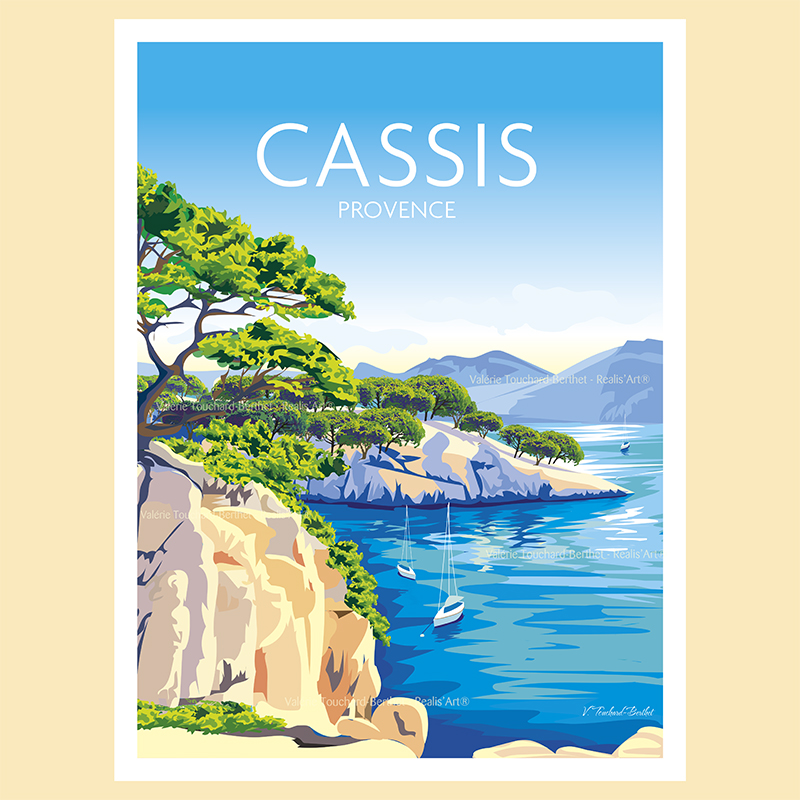 Affiche Cassis Provence