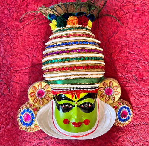 Kathakali Krishna Wall Mask