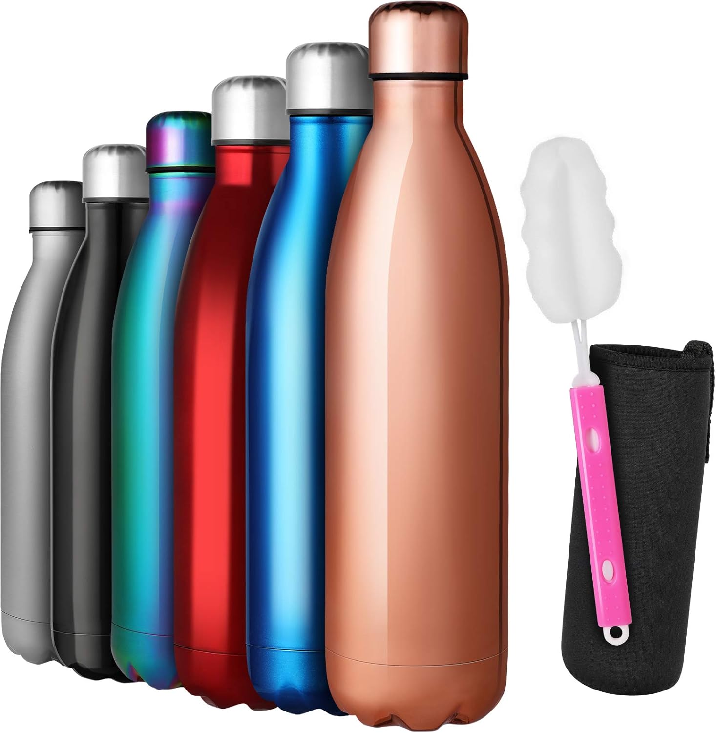 Stainless Steel Water Bottles Set