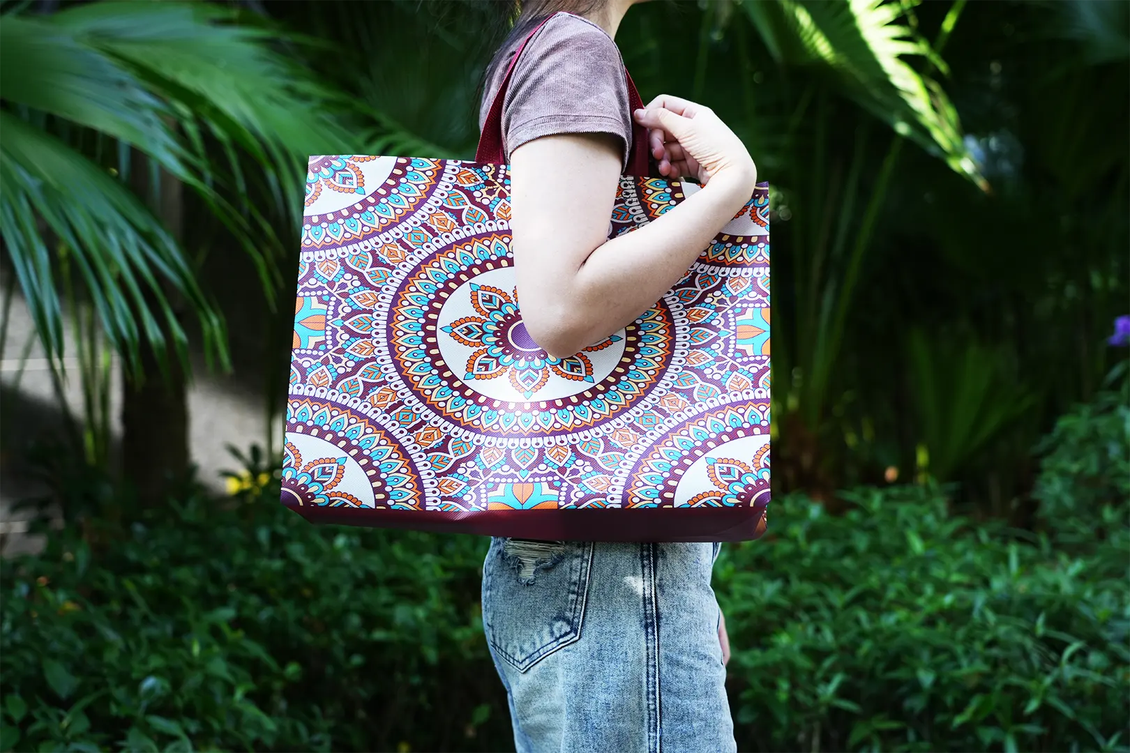 Colorful Mandala Tote Bag