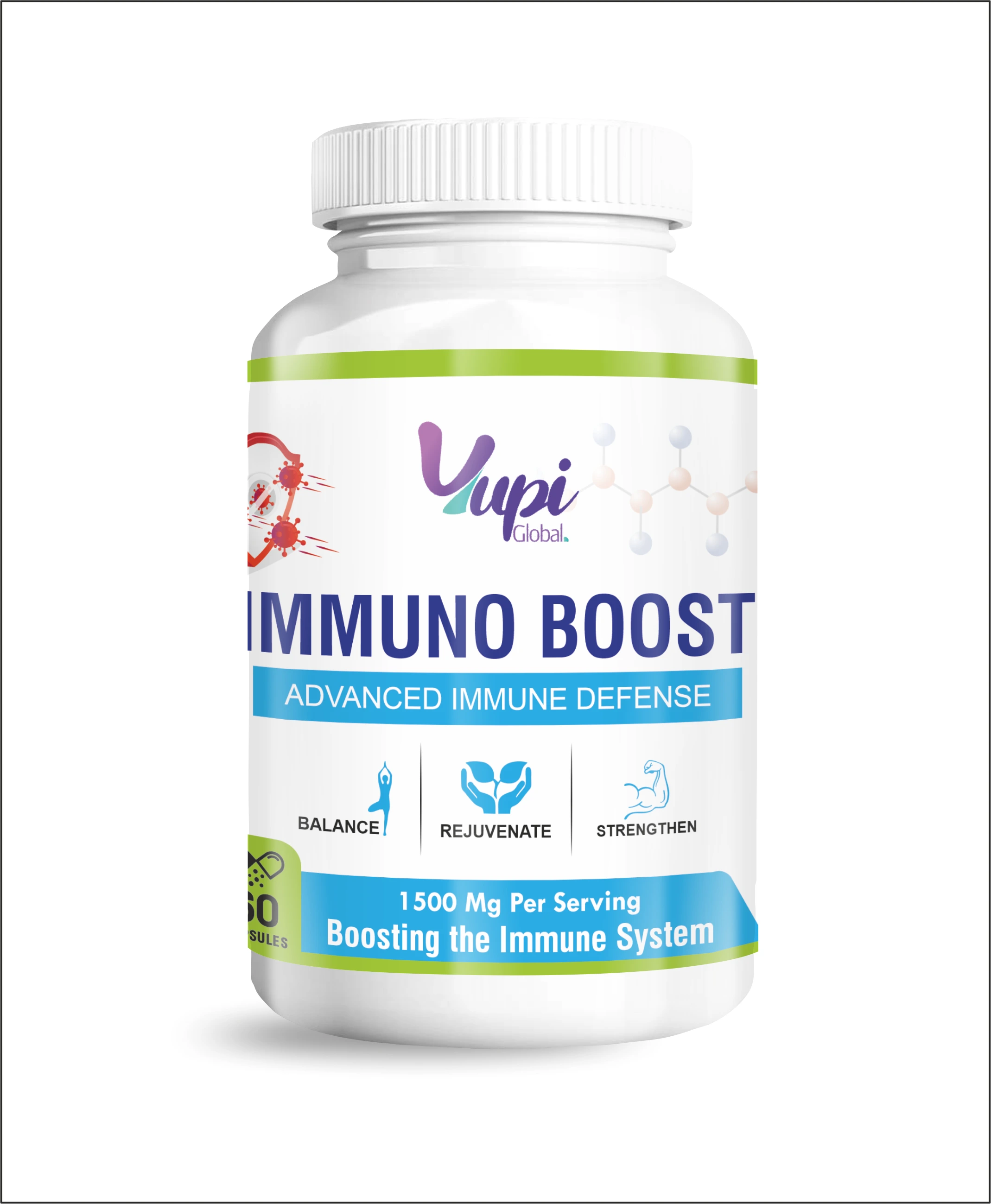 Yupi Global - Health Supplements Bundle: Alka plus+Immuno Boost+Detox Health