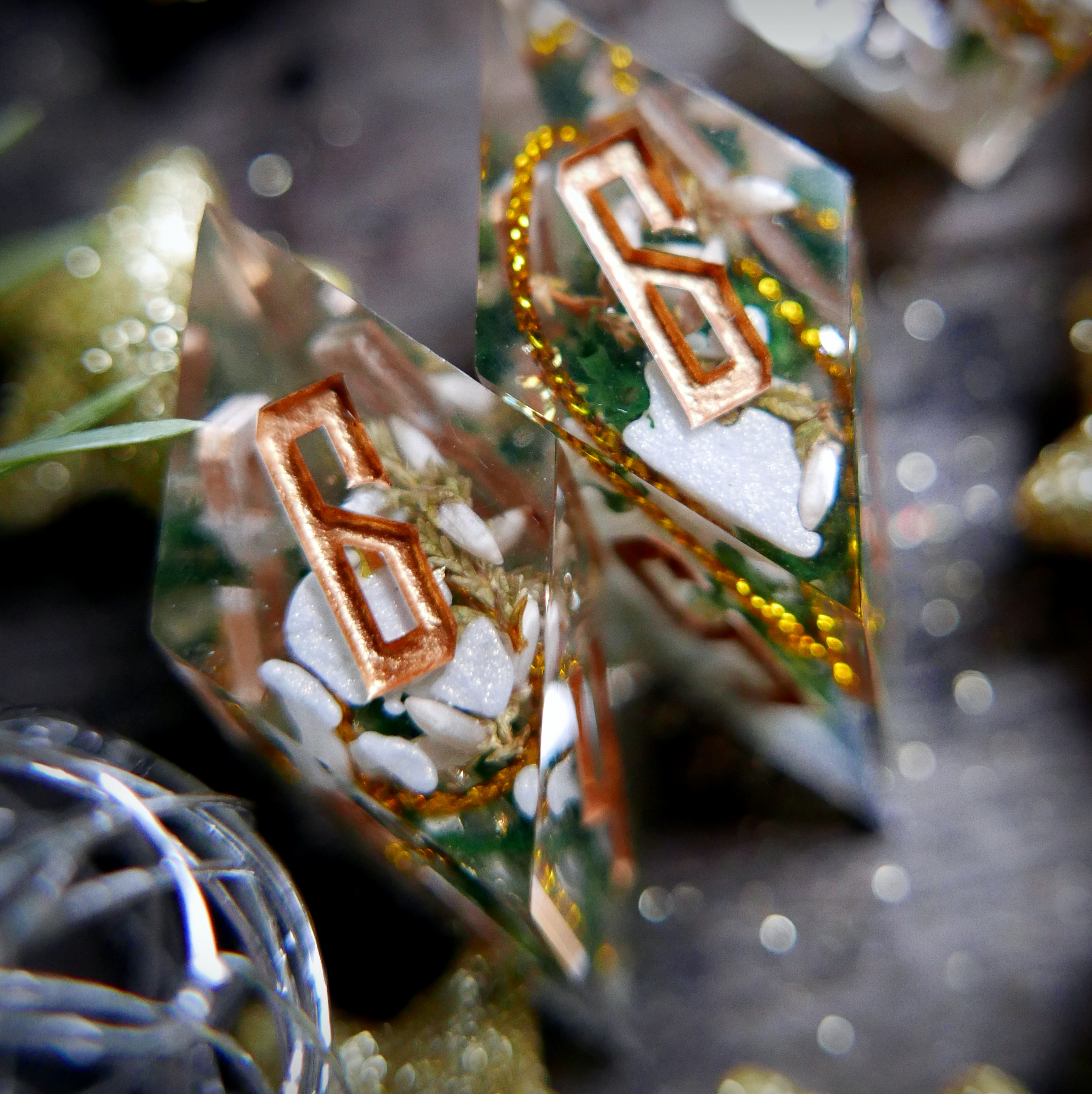 Paire de D6 de divination