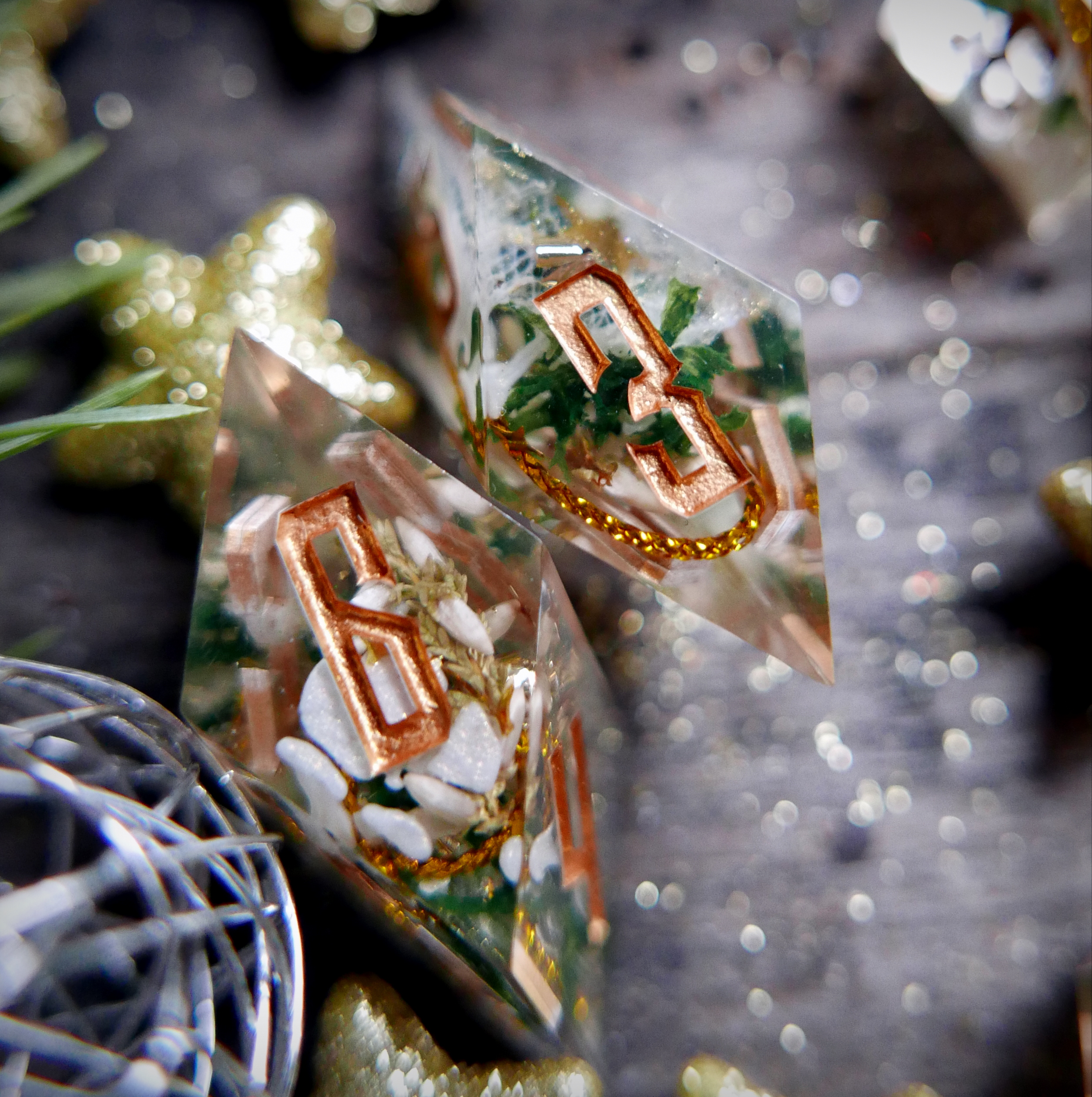 Paire de D6 de divination