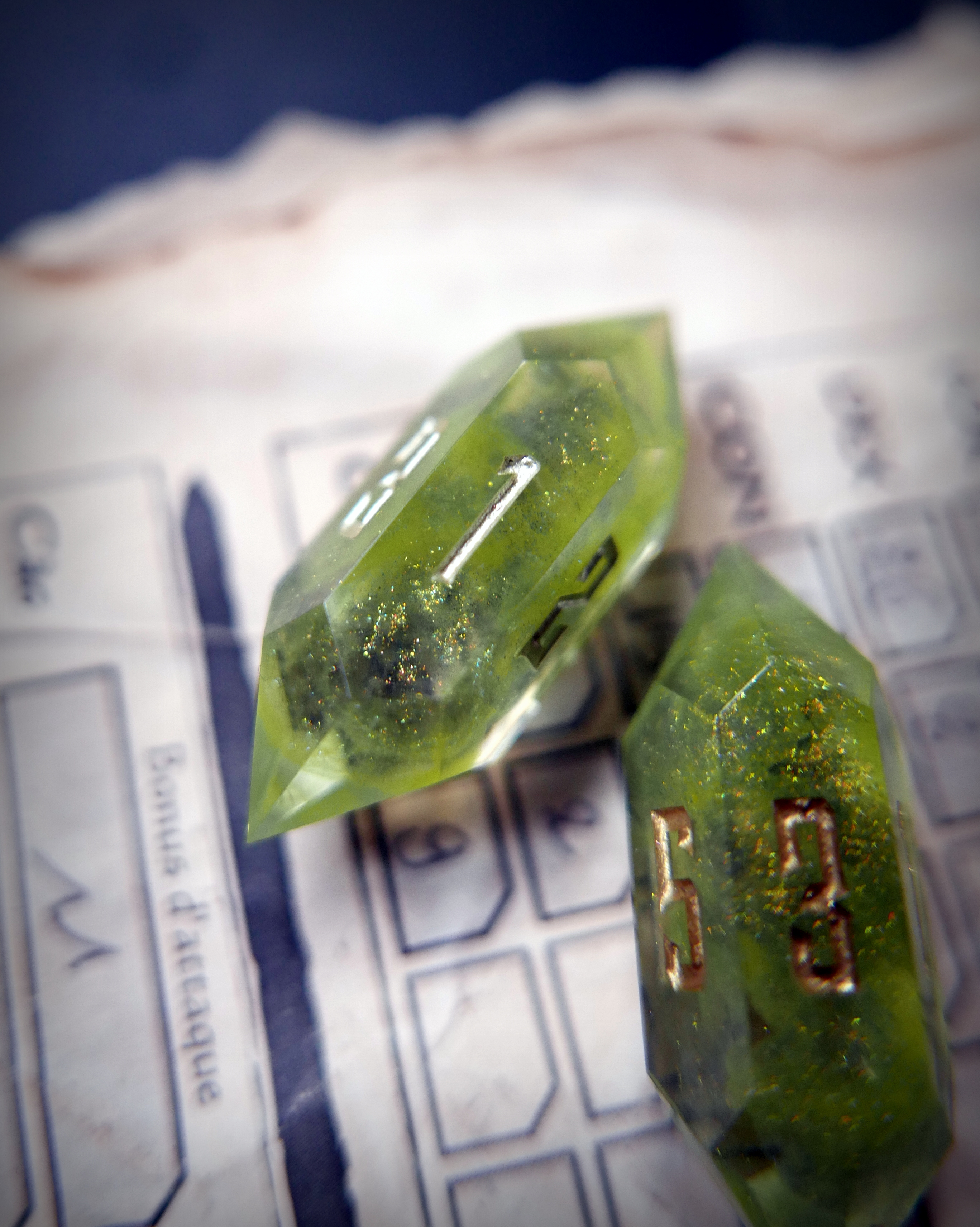 Paire de D6 - Cristal