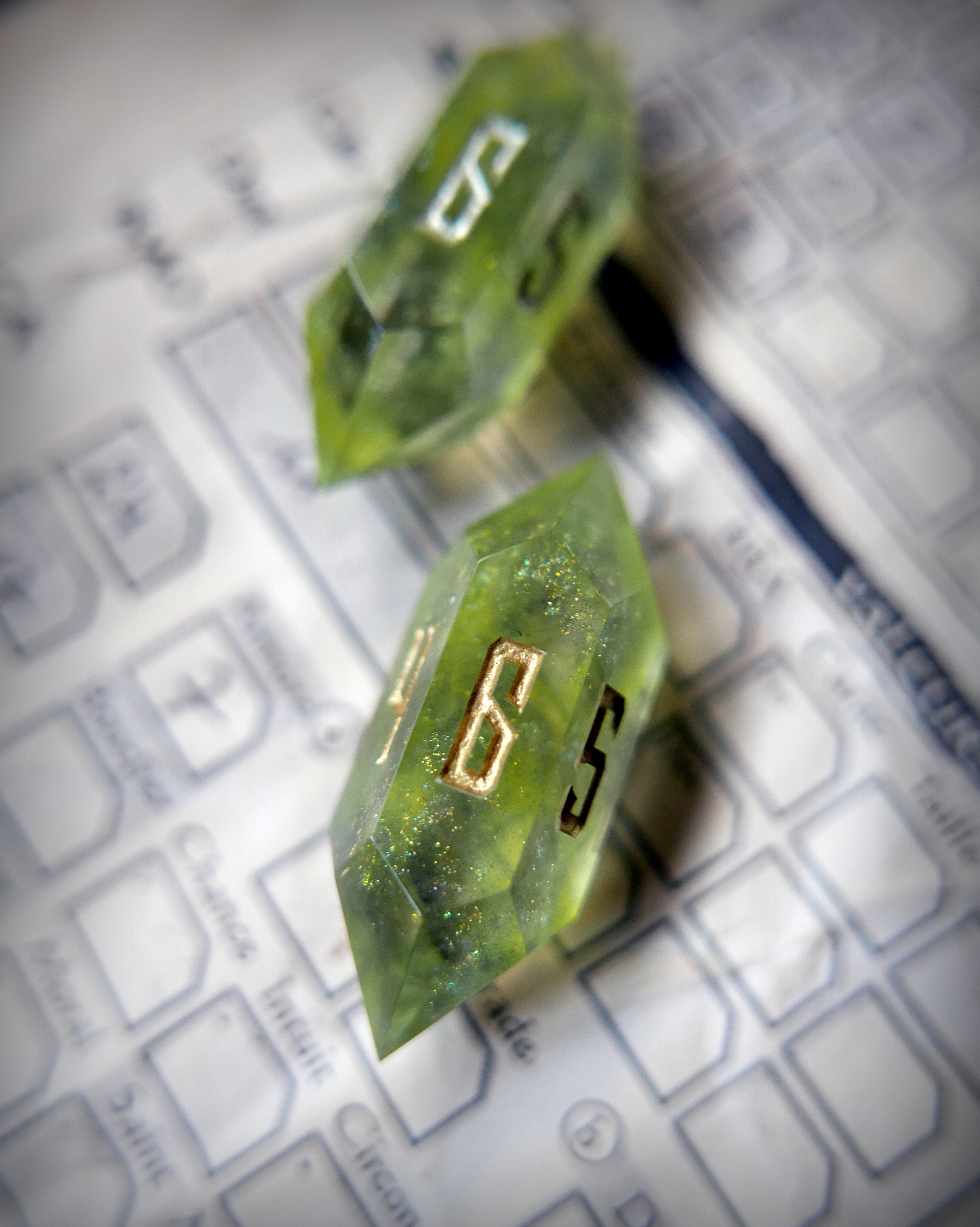 Paire de D6 - Cristal