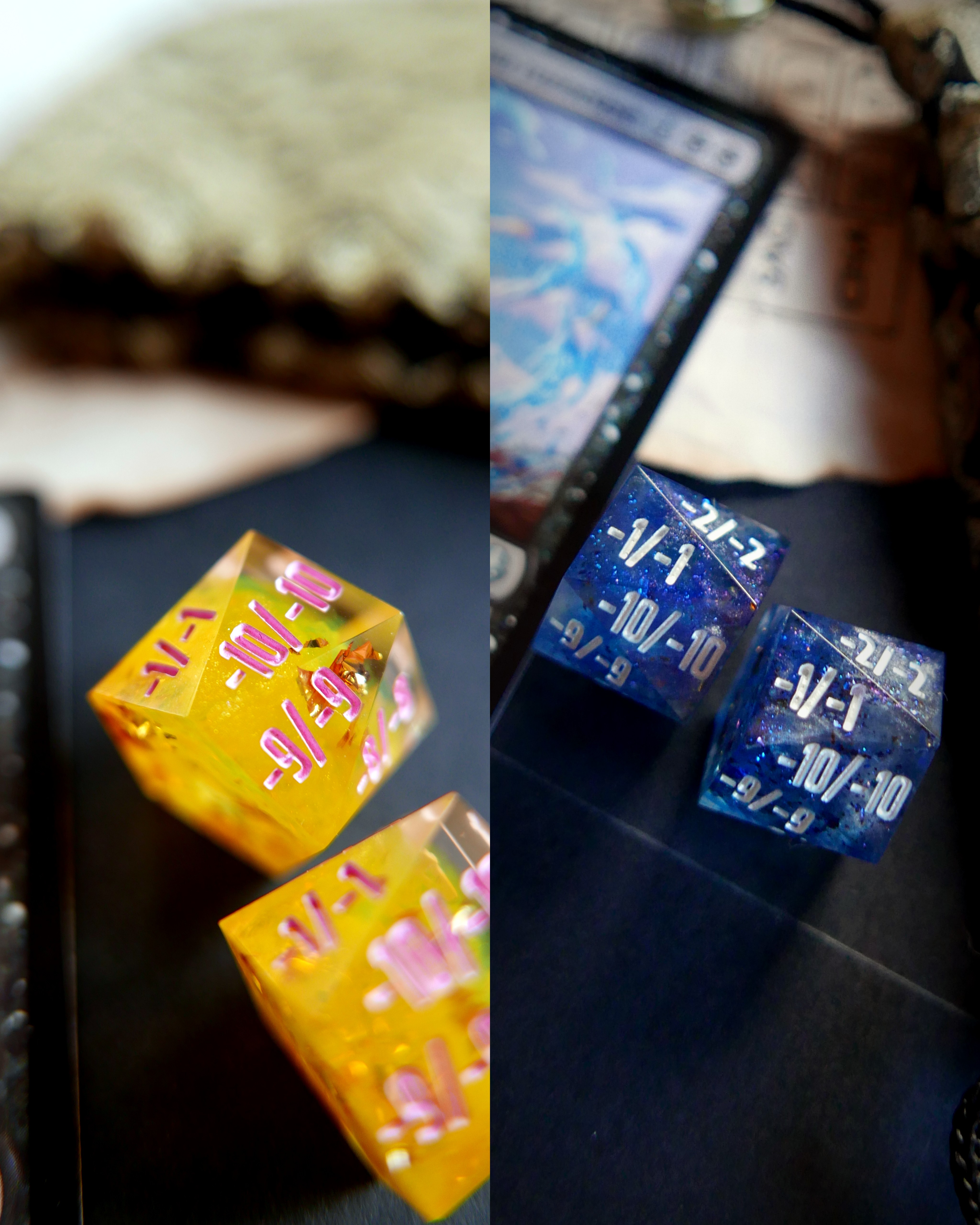 Paires de D10 - Marqueurs -1/-1