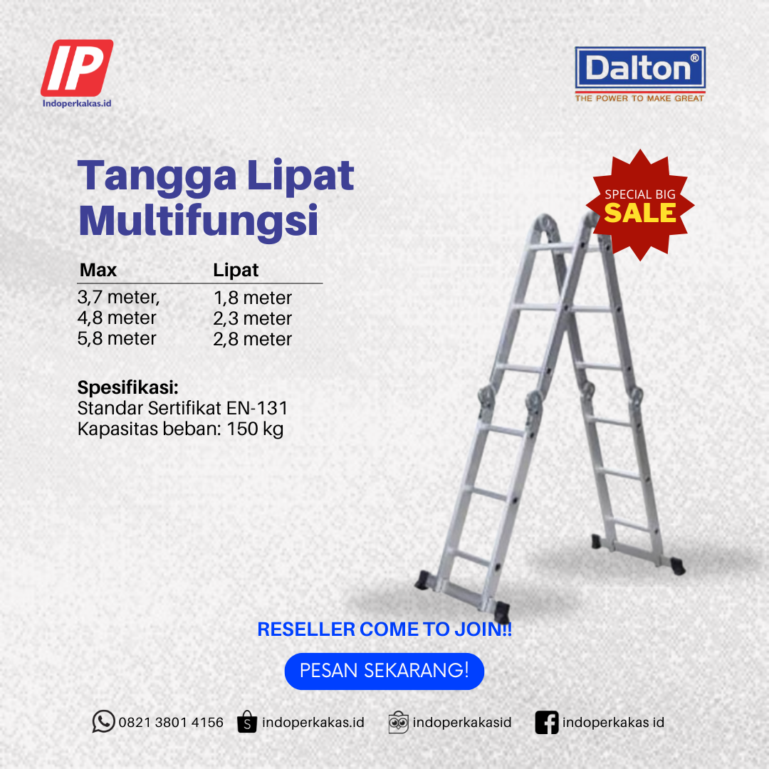 Tangga Dalton Aluminium Multipurpose Ladder