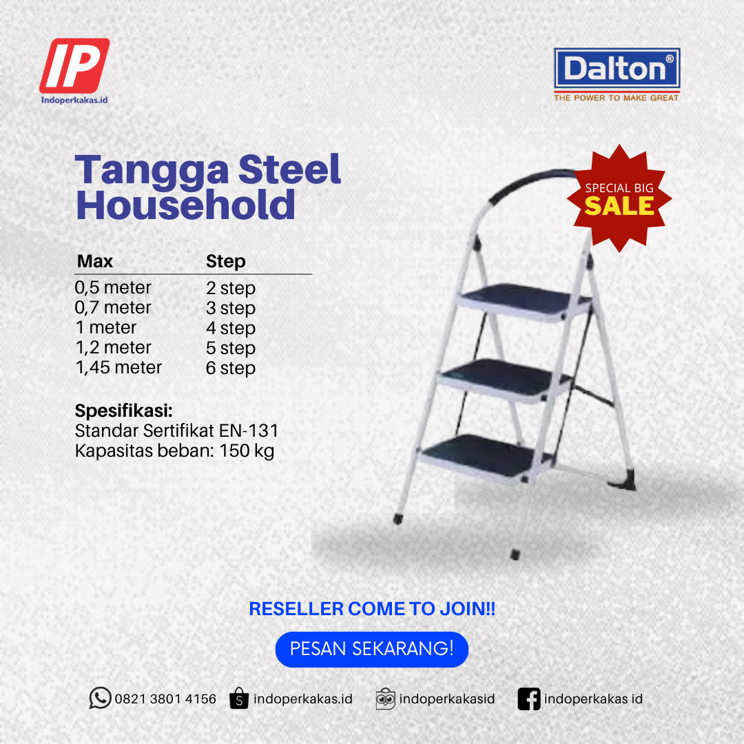 Tangga Dalton Steel Household Ladder