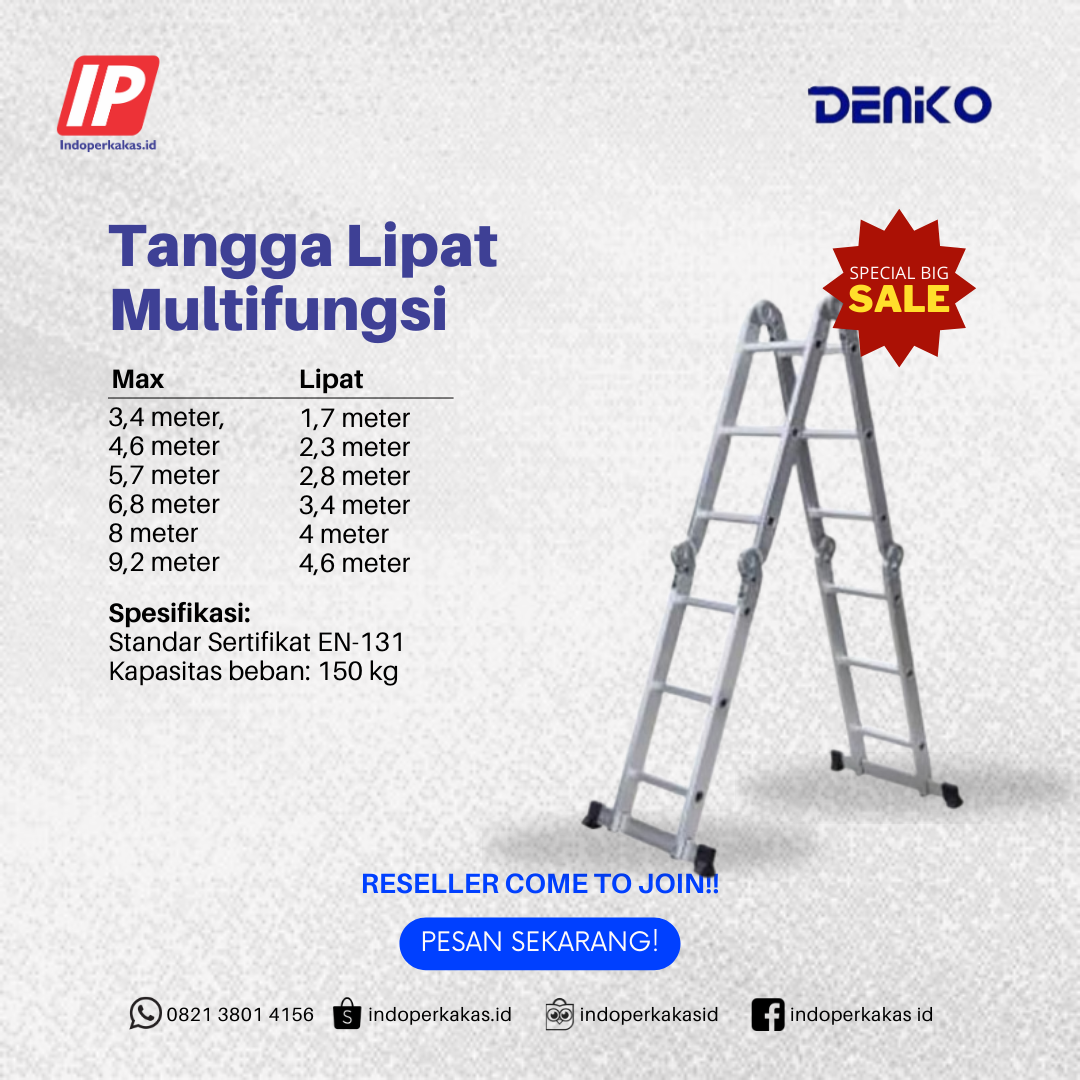 Tangga Denko Aluminium Multipurpose Ladder