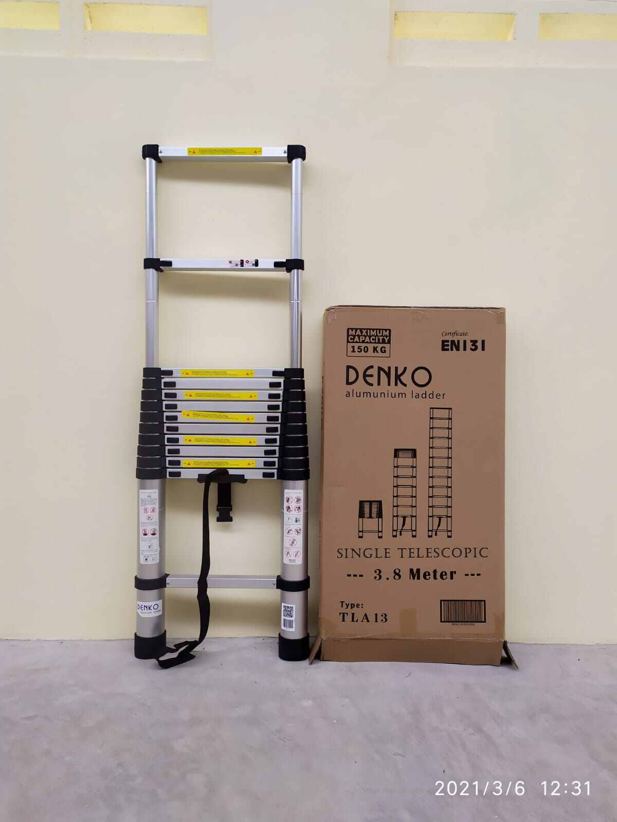Tangga Denko Teleskopik Single Ladder