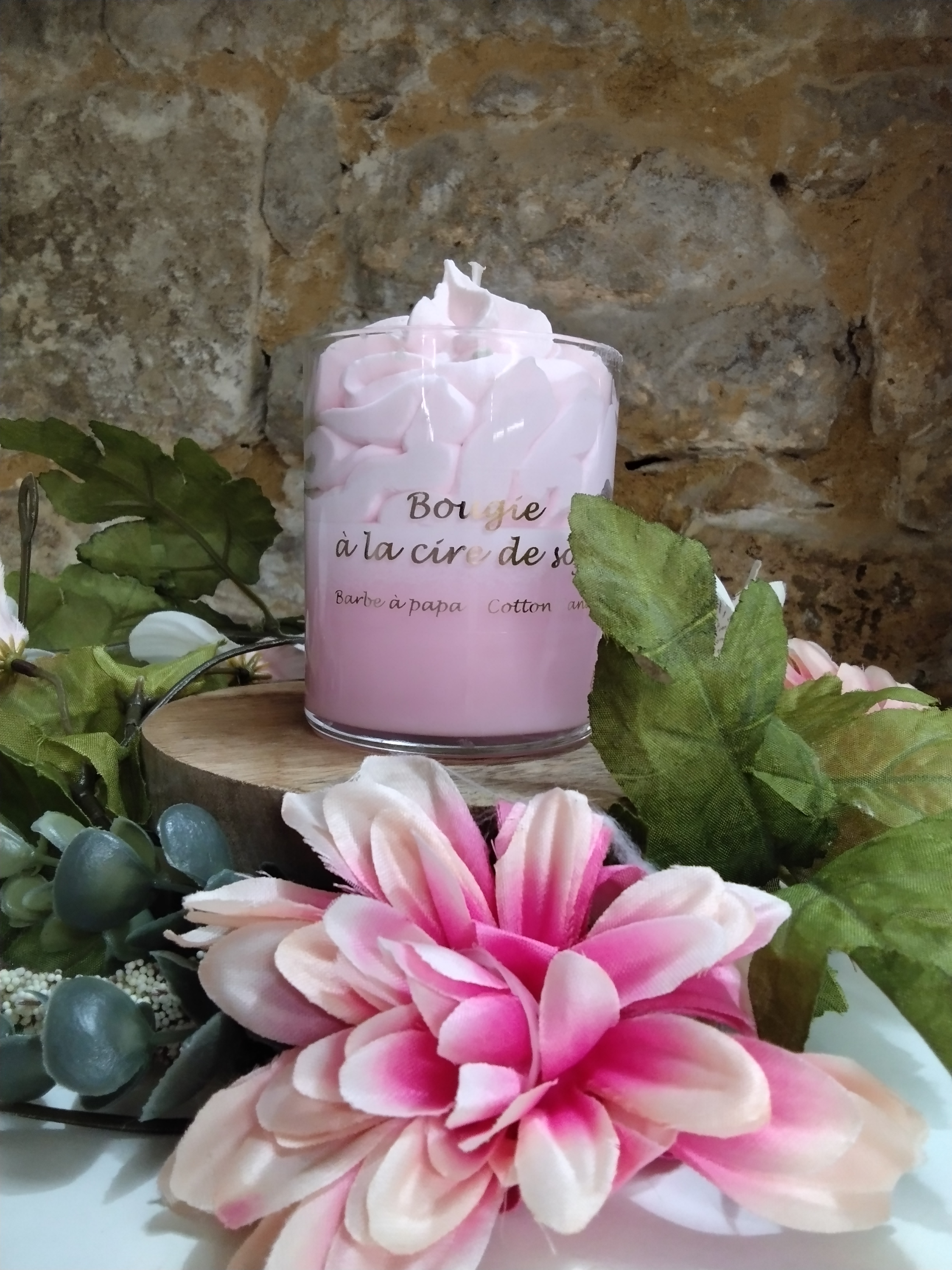 Bougie chantilly Barbe à Papa