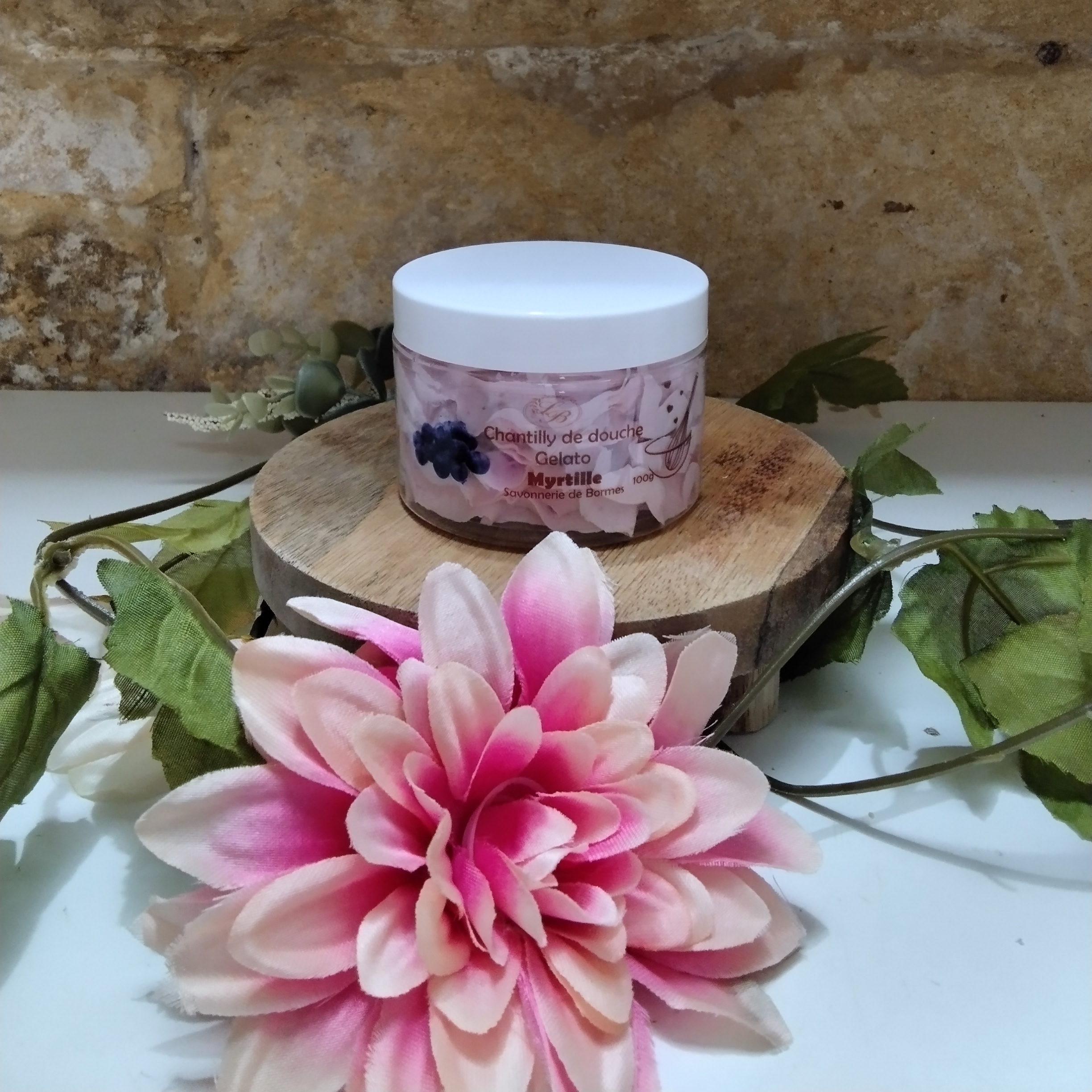Chantilly de douche Myrtille