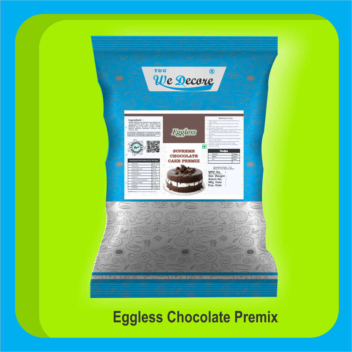 Eggless Chocolate Premix