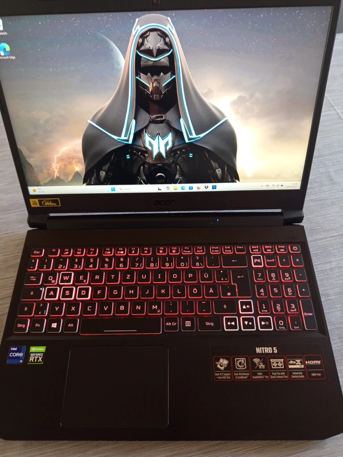 ACER 17" Nitro 5 AN517-55 - CORE i7 - 64GB RAM 8TB NVMe SSD RTX 4050 Wie NEU 