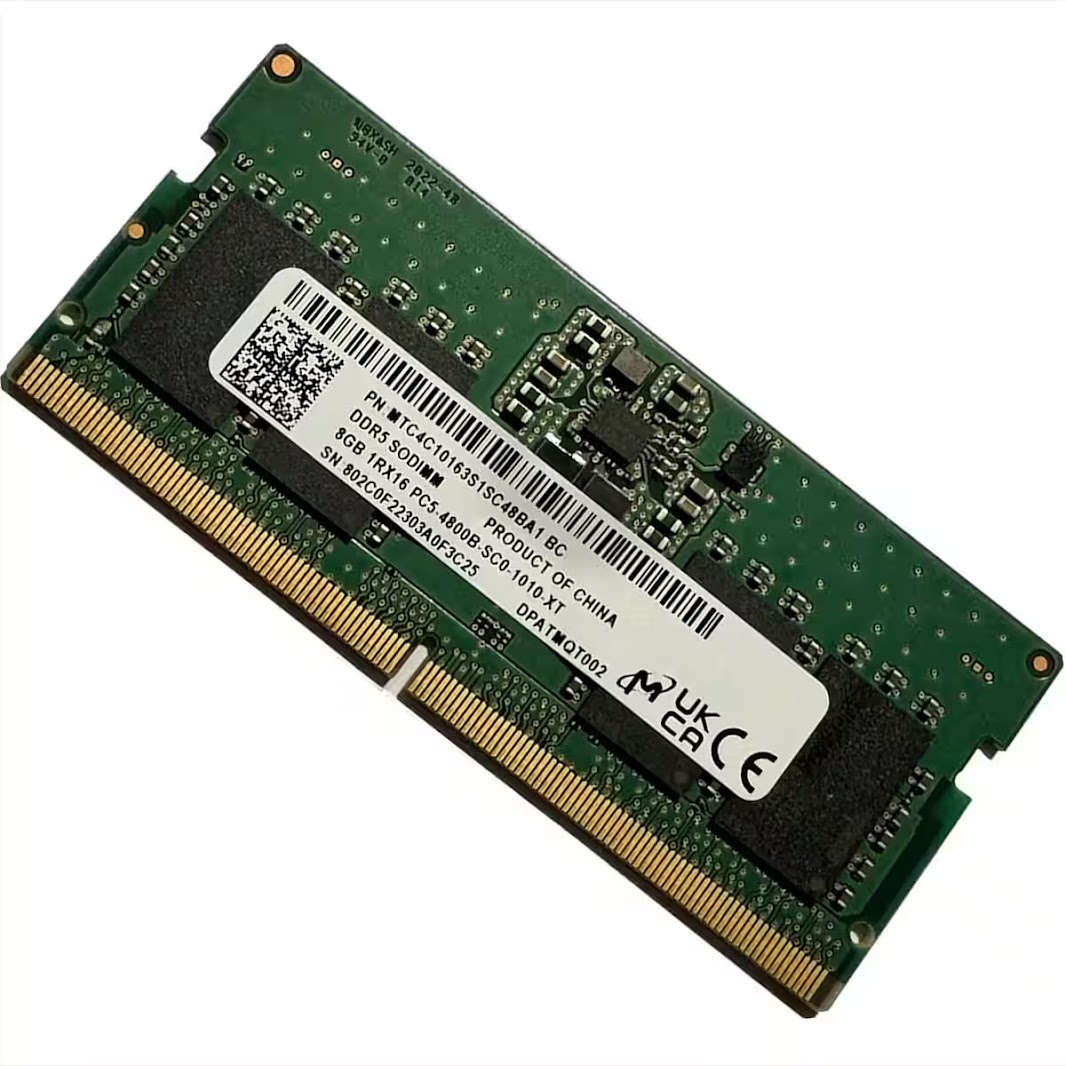 Micron 8GB DDR5-4800 SODIMM RAM (MTC4C10163S1SC48BA1) – wie NEU