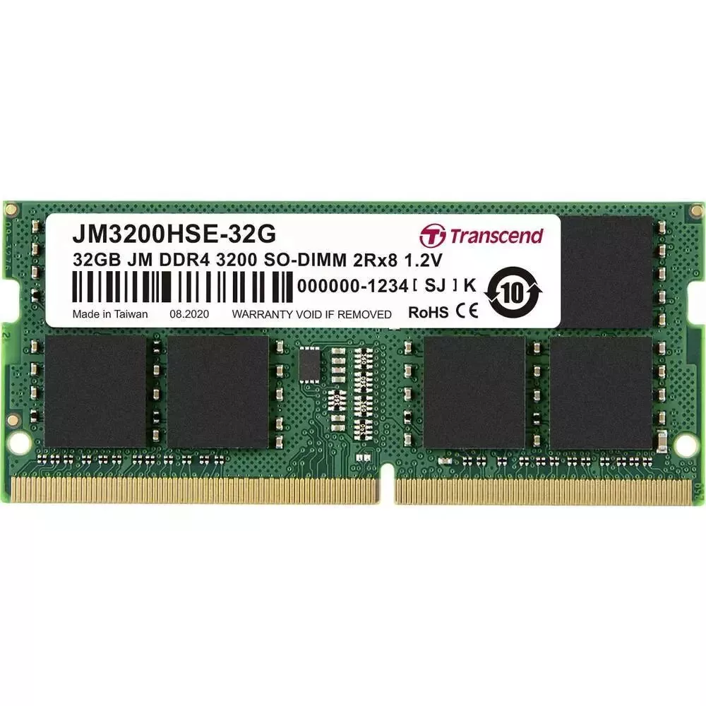 Transcend JetRAM 32GB DDR4-3200 SODIMM RAM – wie NEU
