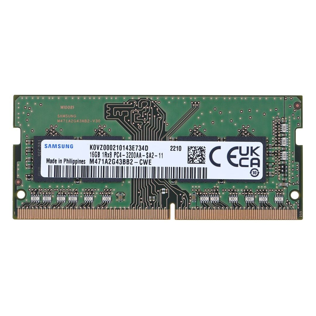 Samsung 16GB DDR4-3200 1Rx8 SODIMM RAM (M471A2G43BB2-CWE) – wie NEU