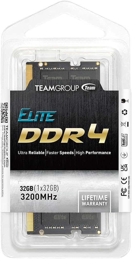 Teamgroup 32GB 32 GB TED432G3200C22-S01 765441651708 DDR4 3200 MHz Elite NEU