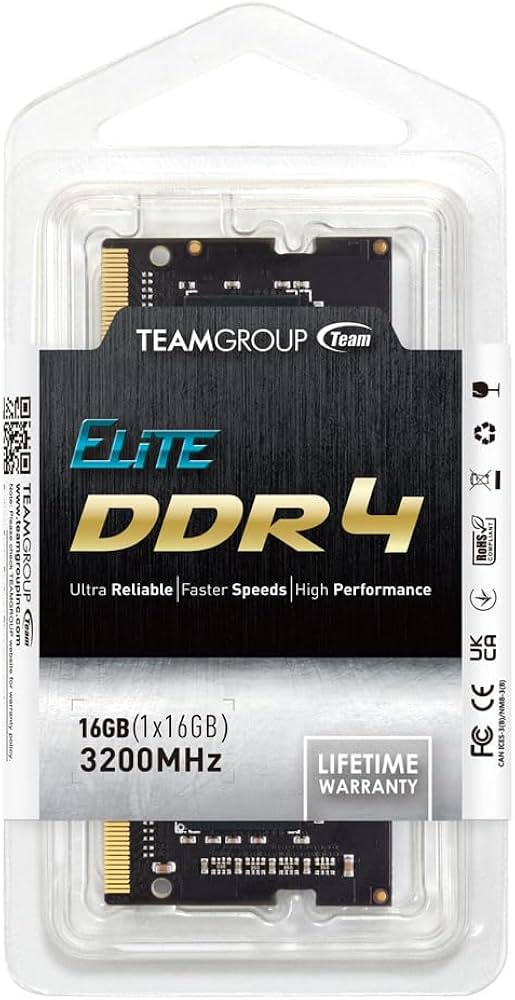 Team Group 16GB 1 x 16 GB DDR4 3200 Elite TED416G3200C22-S01 Memory Module 16GB 1 x 16 GB DDR4 3200 NEU 
