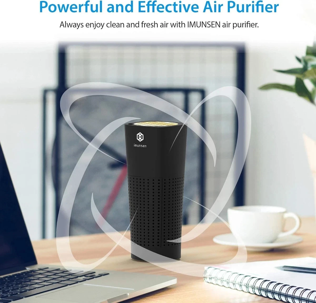 IMUNSEN M-003B Tragbarer Luftreiniger Zypressenholzfilter H13 True HEPA-Filter