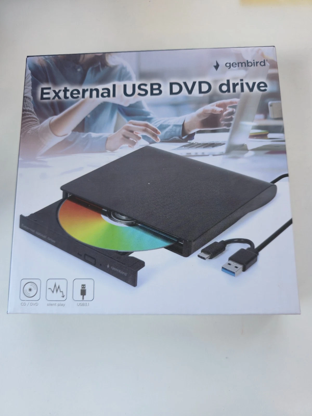 🔥 GEMBIRD Externes USB DVD Laufwerk 🔥NEU