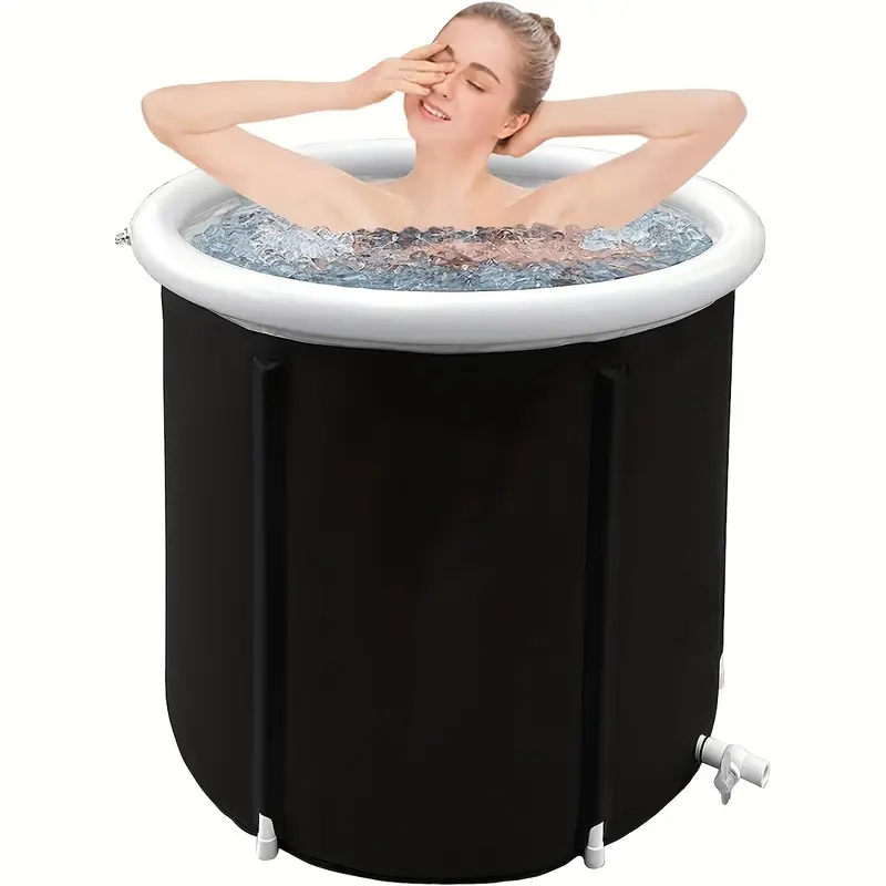 Hochwertige, verstärkte PVC-Luftbadewanne 80x80cm –  Badewanne, Tragbare Badewanne, Tragbare Wanne, Reisebadewanne