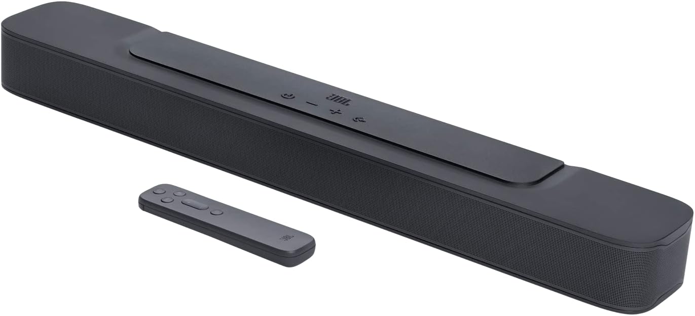 SoundbarJBL Bar 2.0 All-In-One MK2 – Kompakte 2.0-Kanal-Soundbar für Heimkino Sound-System – Schlankes und kompaktes Design mit JBL Surround Sound – Schwarz