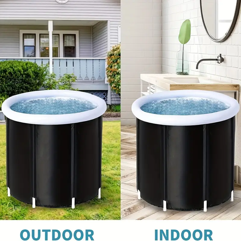 Hochwertige, verstärkte PVC-Luftbadewanne 80x80cm –  Badewanne, Tragbare Badewanne, Tragbare Wanne, Reisebadewanne