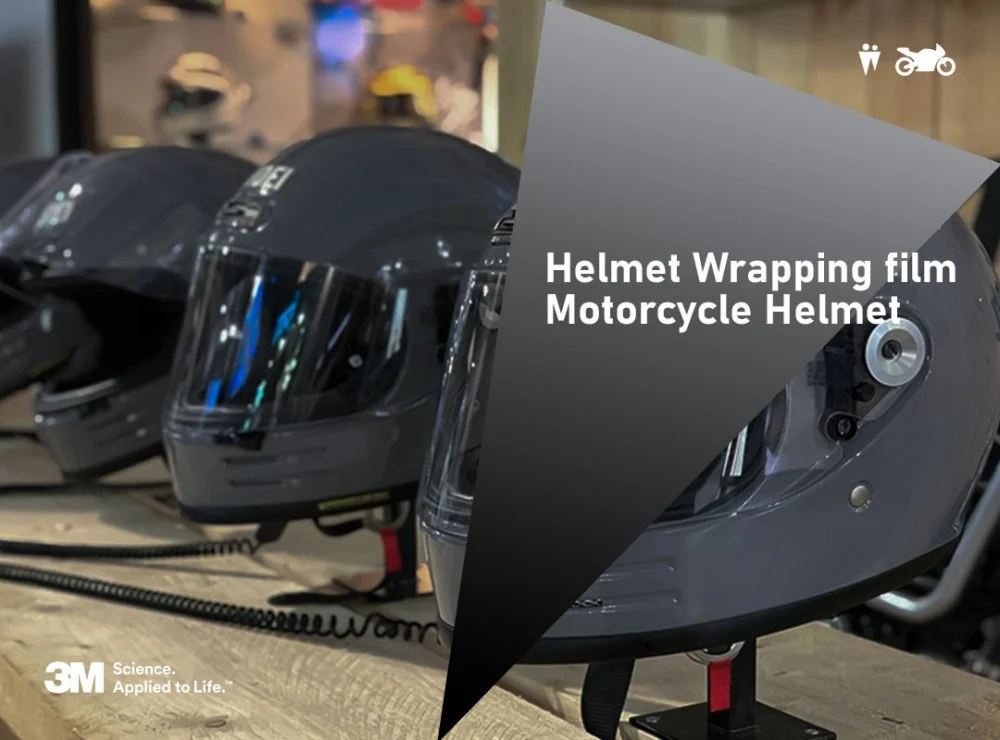 تجليد خوذة الدراجة النارية || Helmet Decorative Sticker