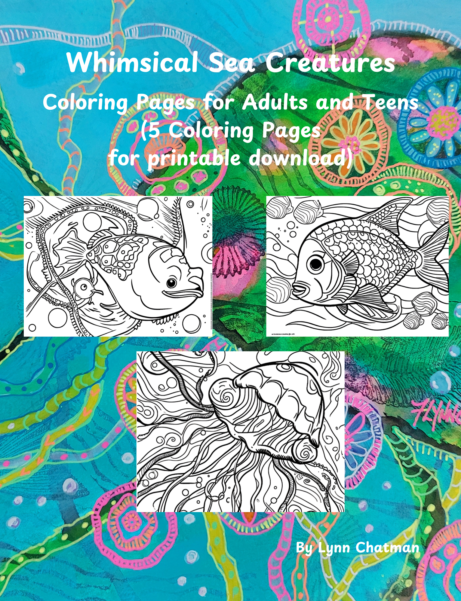 Whimsical Sea Creatures Coloring Pages