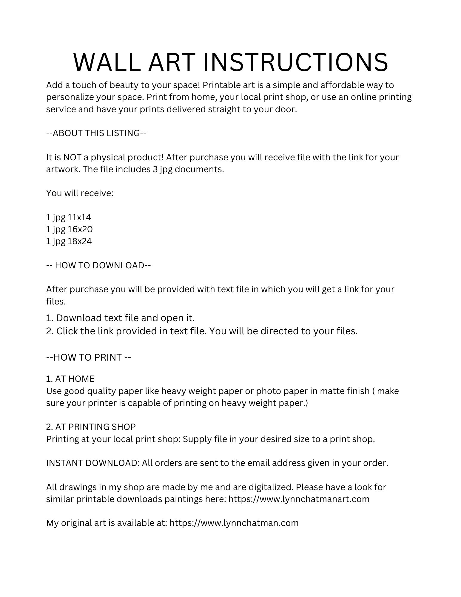 I'm Your Man Wall Art / Poster